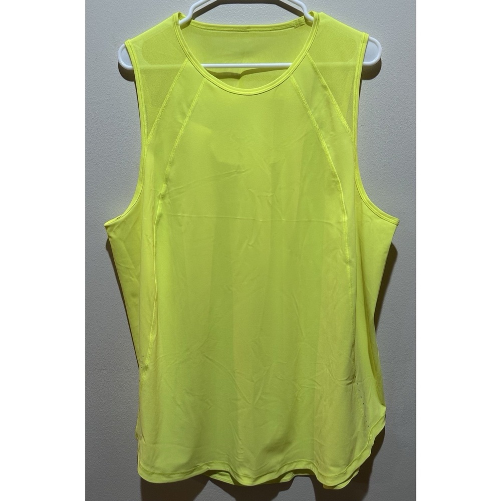 lululemon athletica Neon Yellow Athletic Tank Top